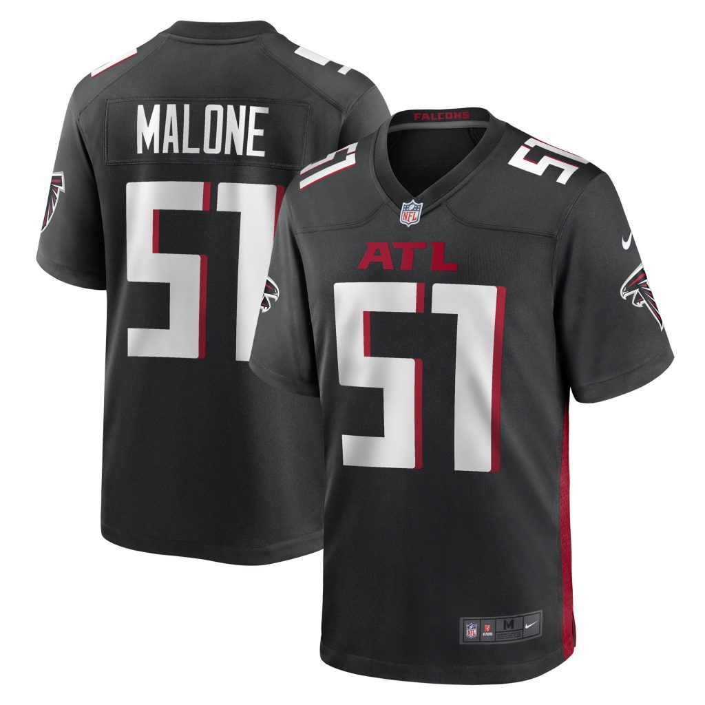 Men's DeAngelo Malone Atlanta Falcons Nike Black Game Player Jersey