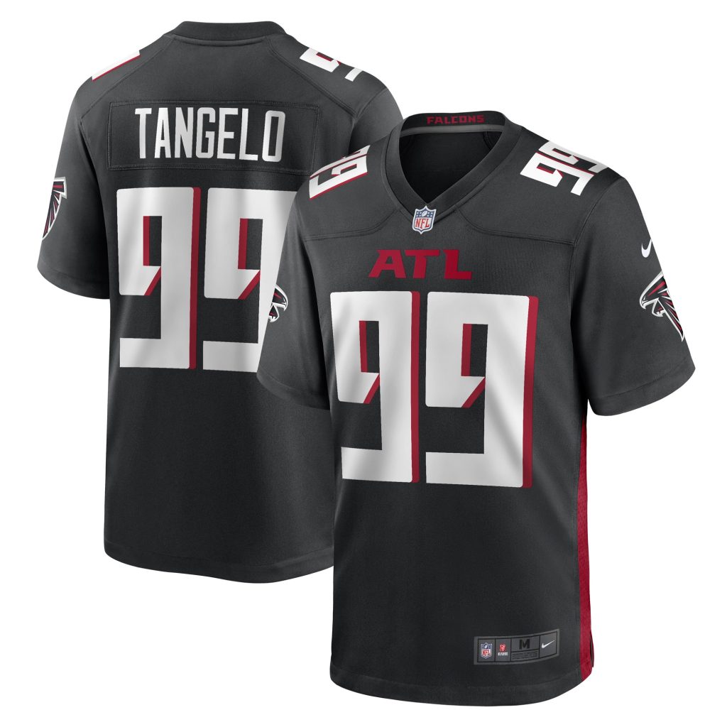 Men's Derrick Tangelo Atlanta Falcons Nike Black Game Player Jersey