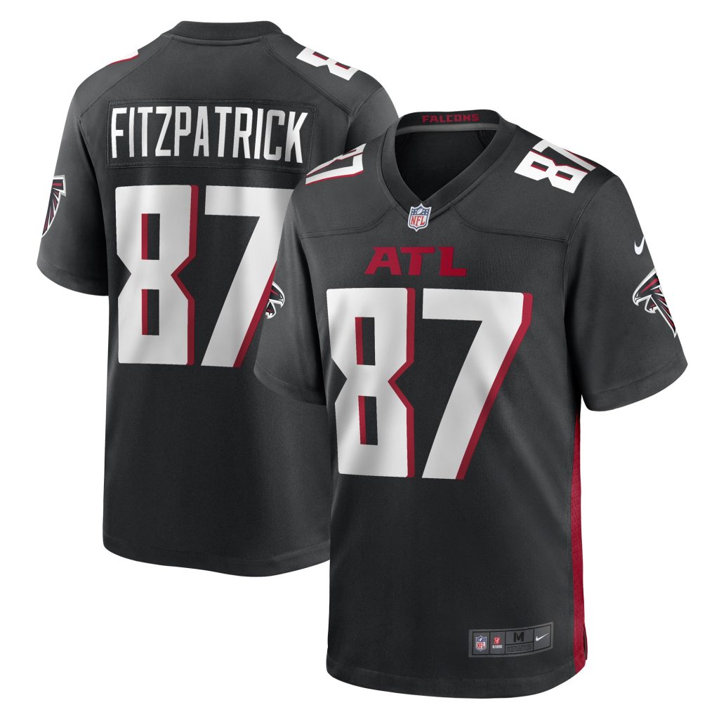 Men's John FitzPatrick Atlanta Falcons Nike Black Game Player Jersey