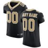 Men's New Orleans Saints Nike Black Vapor Untouchable Custom Elite Jersey