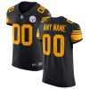 Men's Pittsburgh Steelers Nike Black Vapor Untouchable Elite Custom Color Rush Jersey