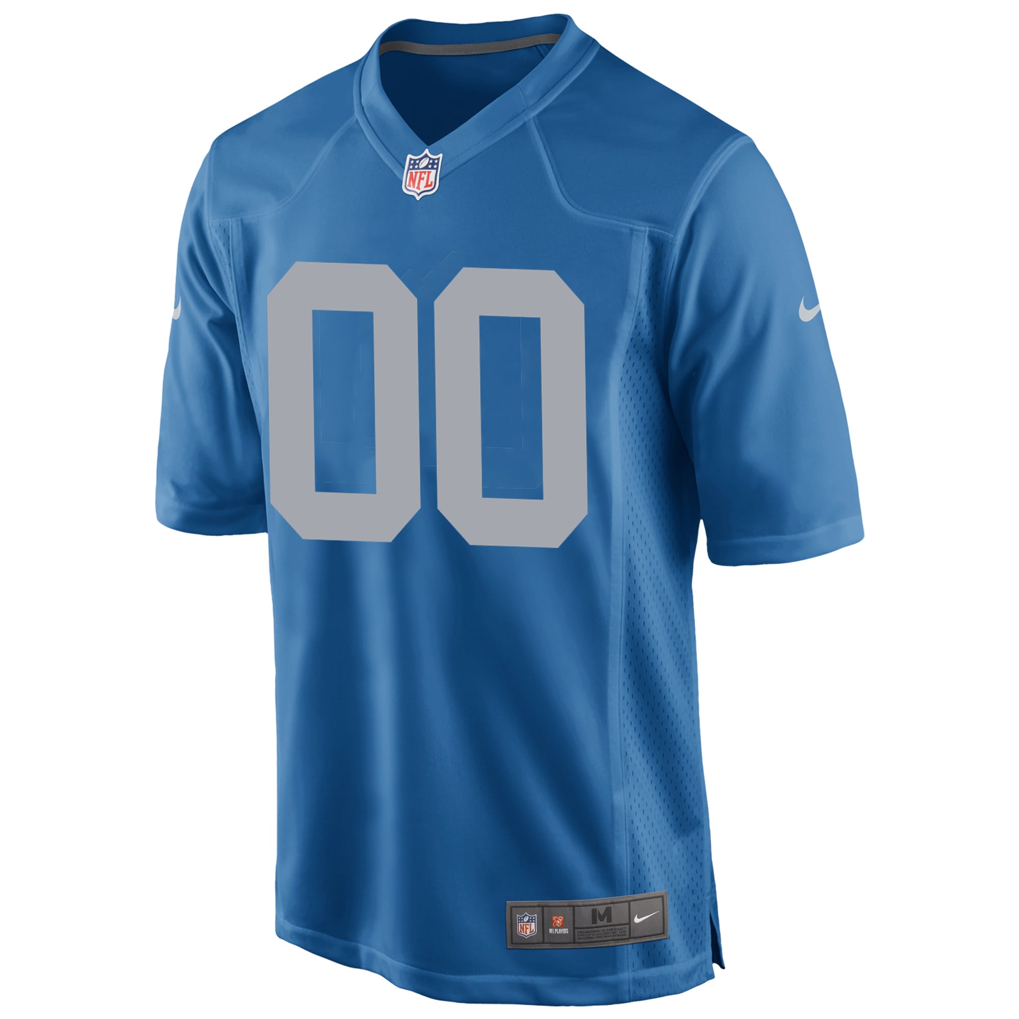 Men's Detroit Lions Nike Blue Throwback Custom Game Jersey