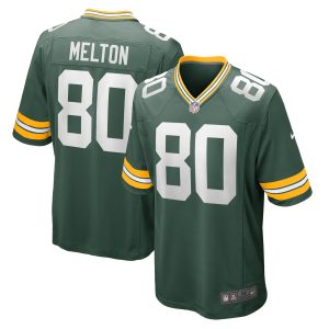 Men's Green Bay Packers Bo Melton Nike Green Home Game Player Jersey