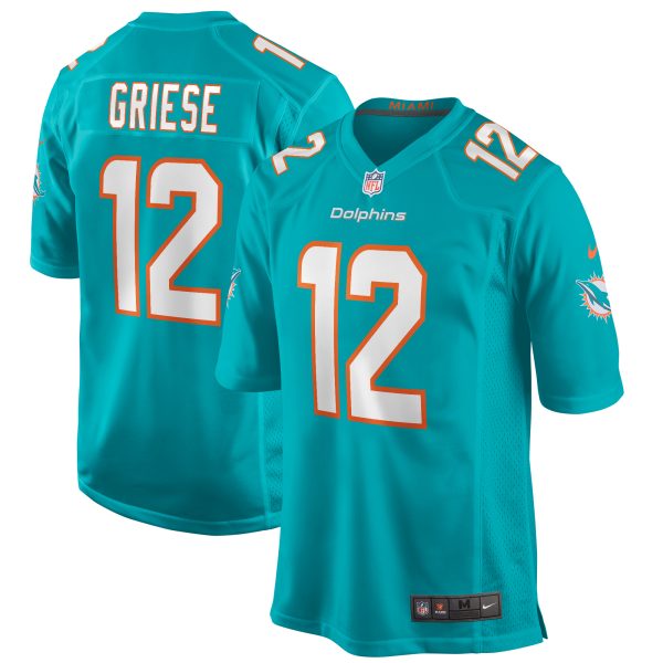 Men's Miami Dolphins Bob Griese Nike Aqua Game Retired Player Jersey