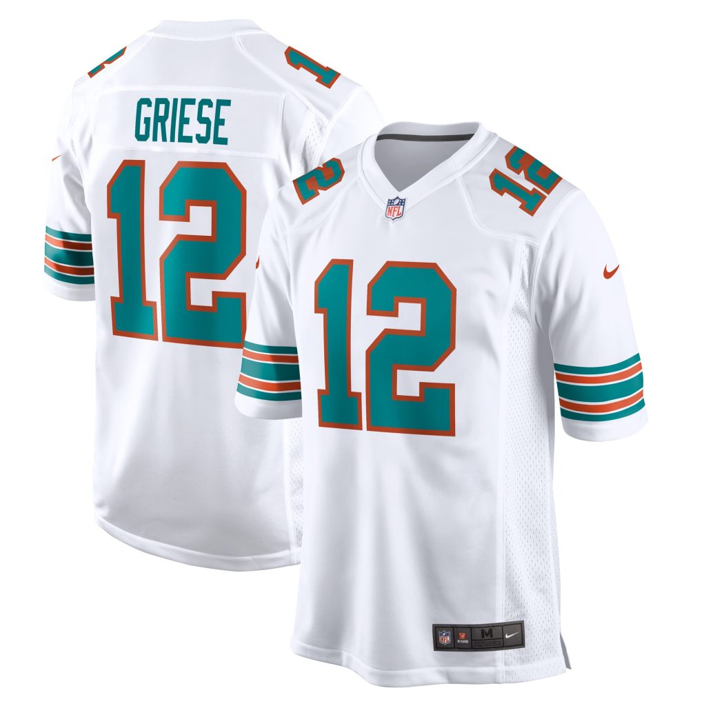 Men's Miami Dolphins Bob Griese Nike White Retired Player Jersey