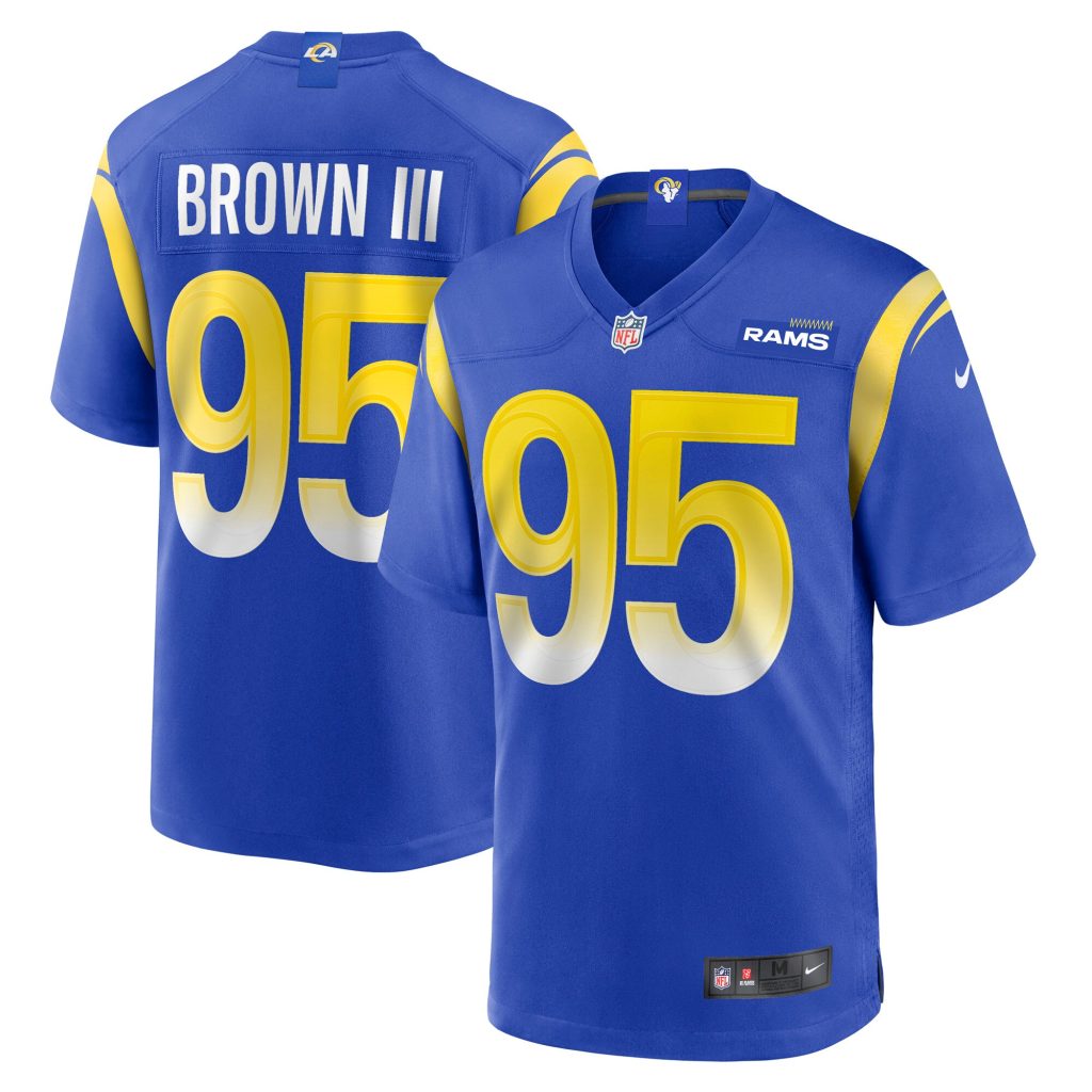 Men's Los Angeles Rams Bobby Brown III Nike Royal Game Jersey