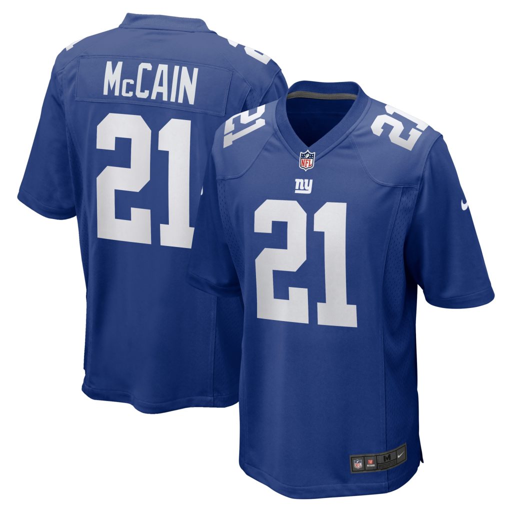 Men's New York Giants Bobby McCain Nike Royal Game Player Jersey