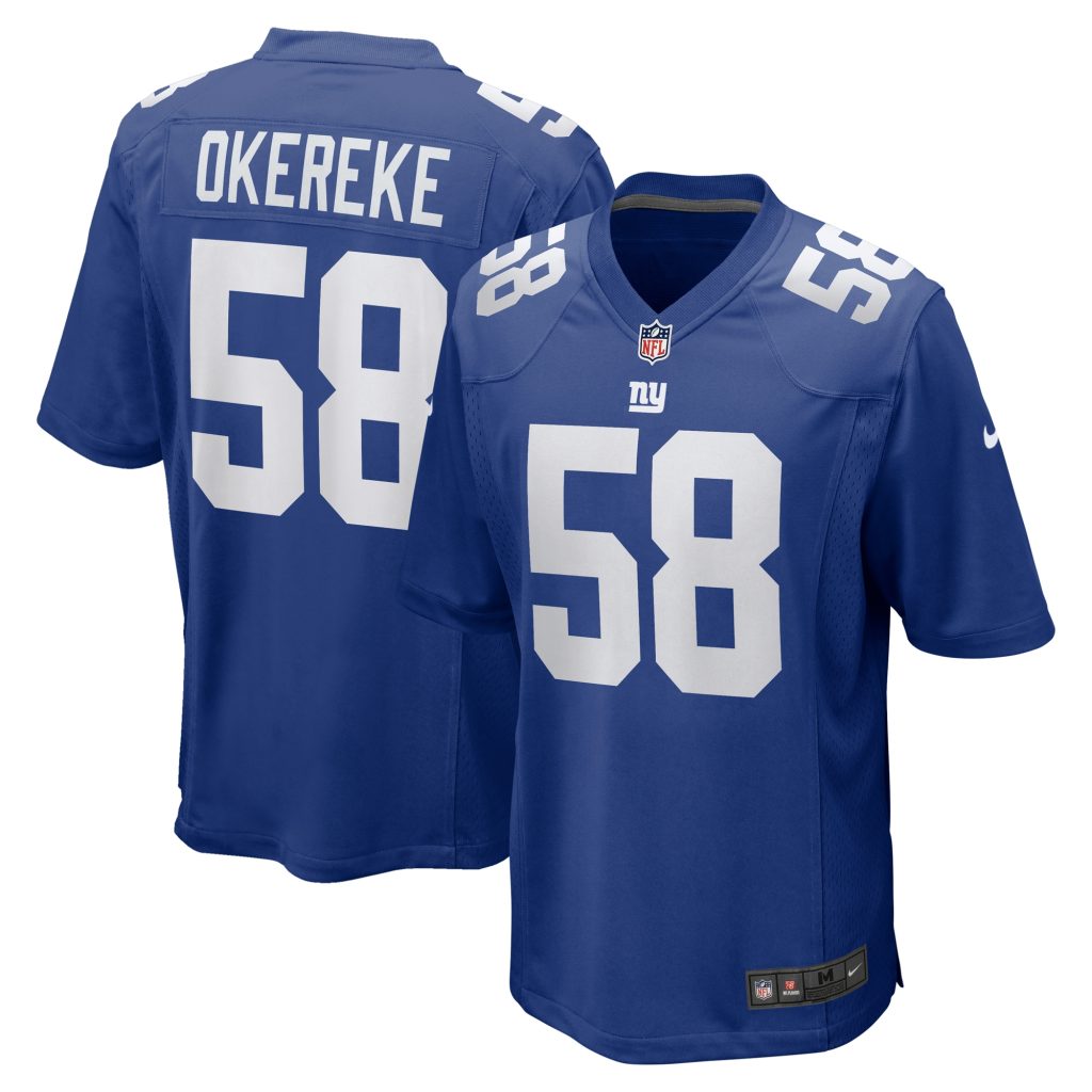 Men's New York Giants Bobby Okereke Nike Royal Game Player Jersey