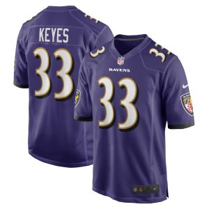 Men's Baltimore Ravens BoPete Keyes Nike Purple Home Game Player Jersey