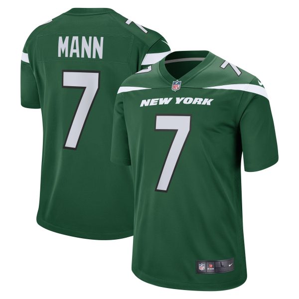 Men's New York Jets Braden Mann Nike Gotham Green Game Jersey