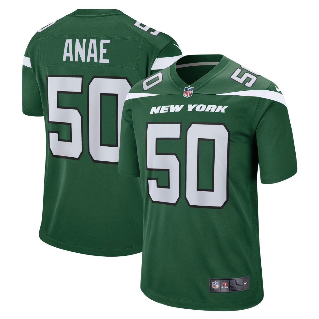 Men's New York Jets Bradlee Anae Nike Gotham Green Game Player Jersey