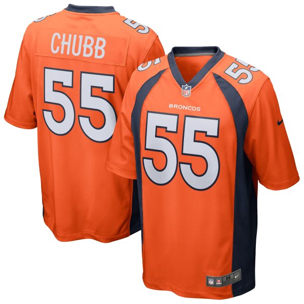 Men's Denver Broncos Bradley Chubb Nike Orange Game Jersey