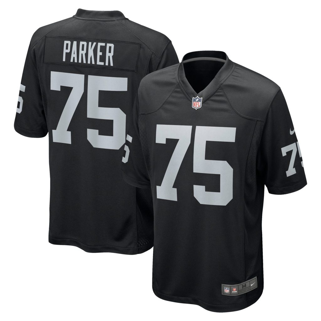 Men's Las Vegas Raiders Brandon Parker Nike Black Game Jersey