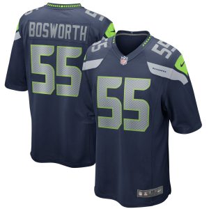 Men's Seattle Seahawks Brian Bosworth Nike College Navy Game Retired Player Jersey