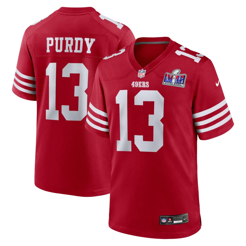Brock Purdy San Francisco 49ers Nike Super Bowl LVIII Game Jersey - Scarlet