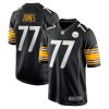 Men's Pittsburgh Steelers Broderick Jones Nike Black 2023 NFL Draft First Round Pick Game Jersey