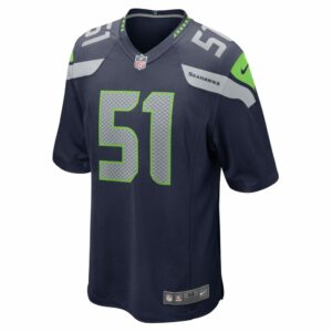 Men's Seattle Seahawks Bruce Irvin Nike College Navy Game Jersey