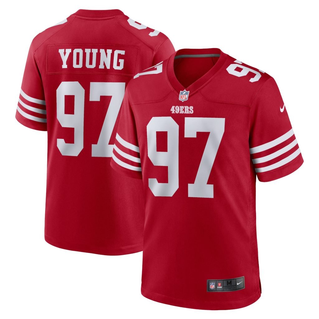 Men's San Francisco 49ers Bryant Young Nike Scarlet Retired Player Game Jersey
