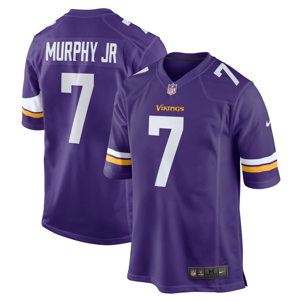 Men's Minnesota Vikings Byron Murphy Jr. Nike Purple Game Jersey