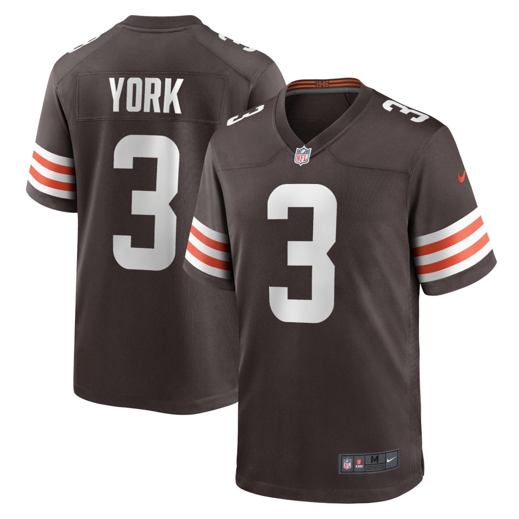 Men's Cleveland Browns Cade York Nike Brown Game Player Jersey