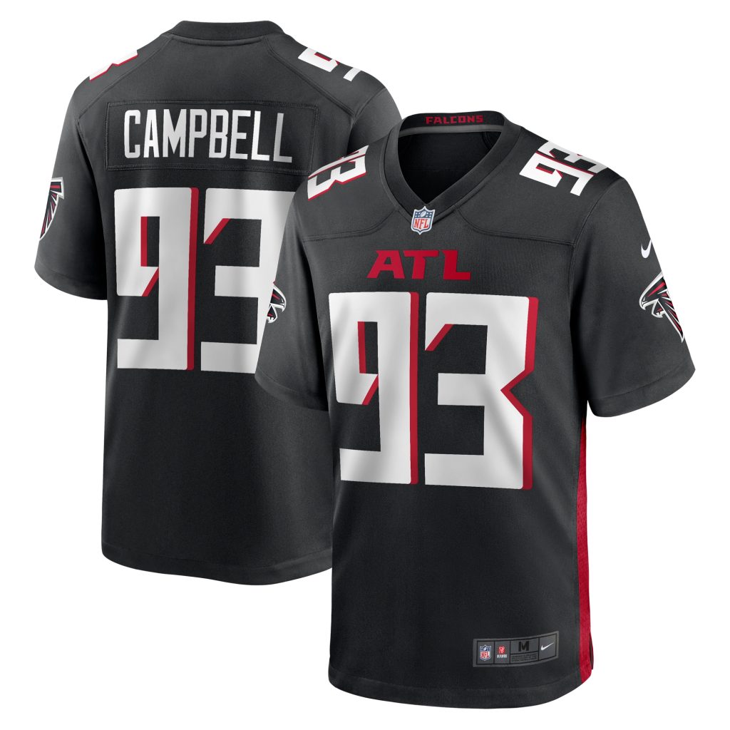 Men's Atlanta Falcons Calais Campbell Nike Black Game Player Jersey