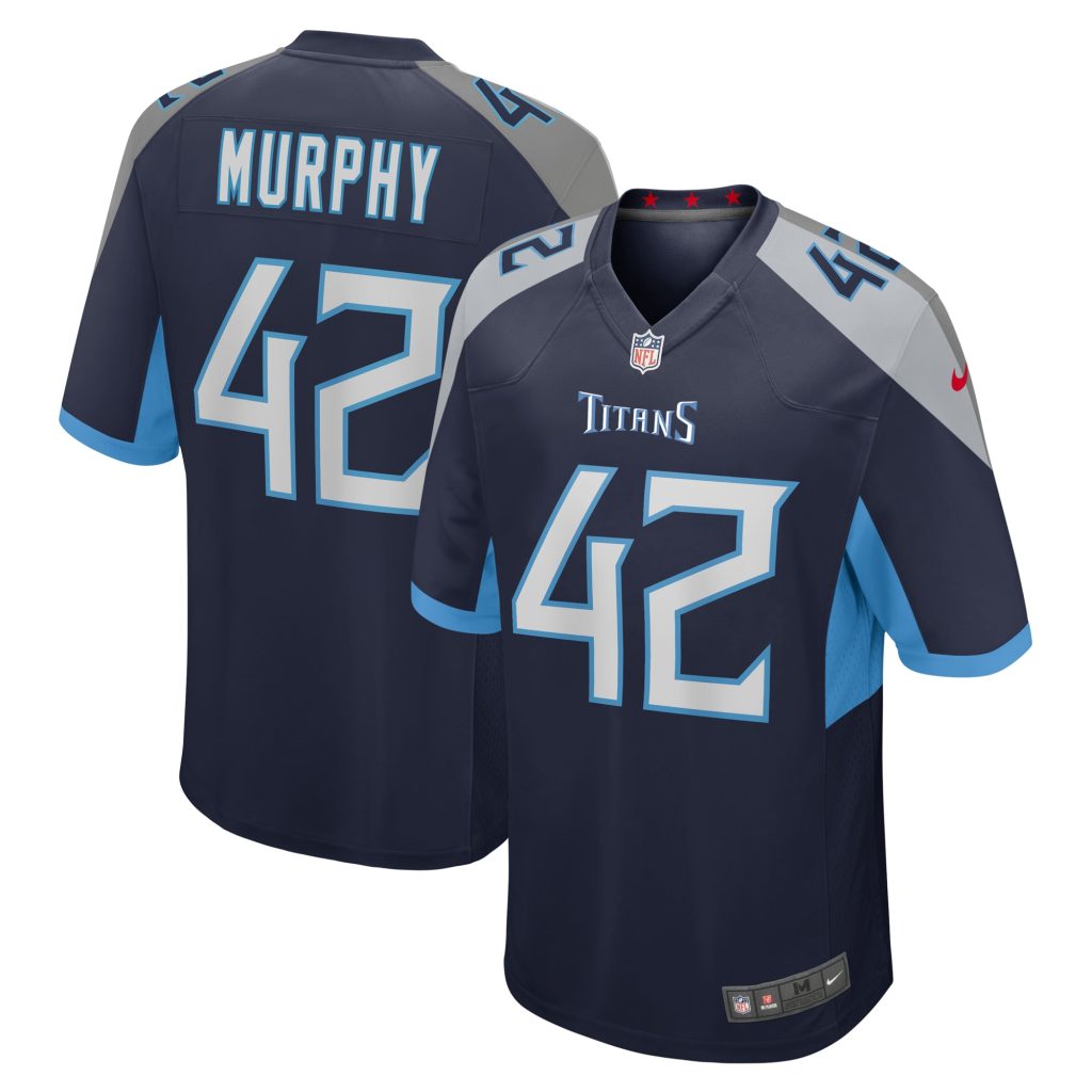 Caleb Murphy Tennessee Titans Nike Team Game Jersey -  Navy