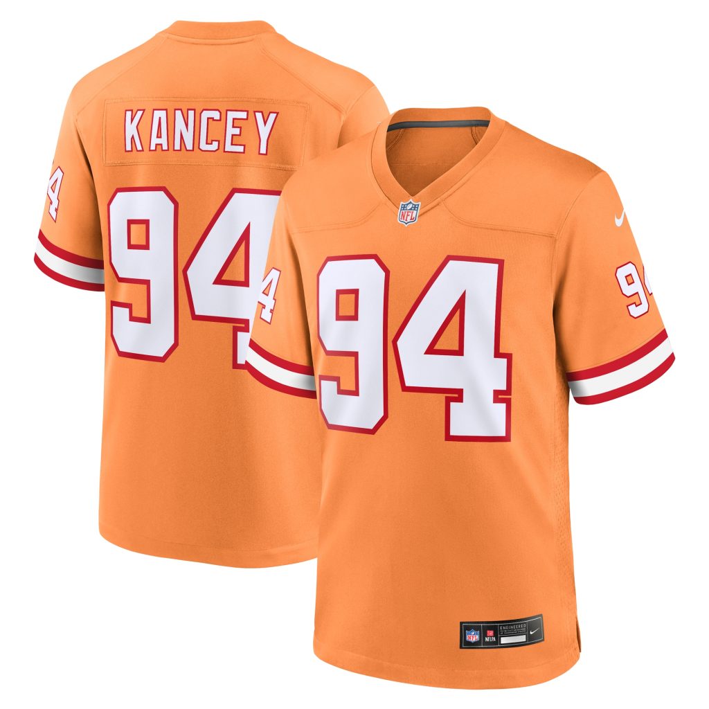Calijah Kancey Tampa Bay Buccaneers Nike Alternate Team Game Jersey - Orange