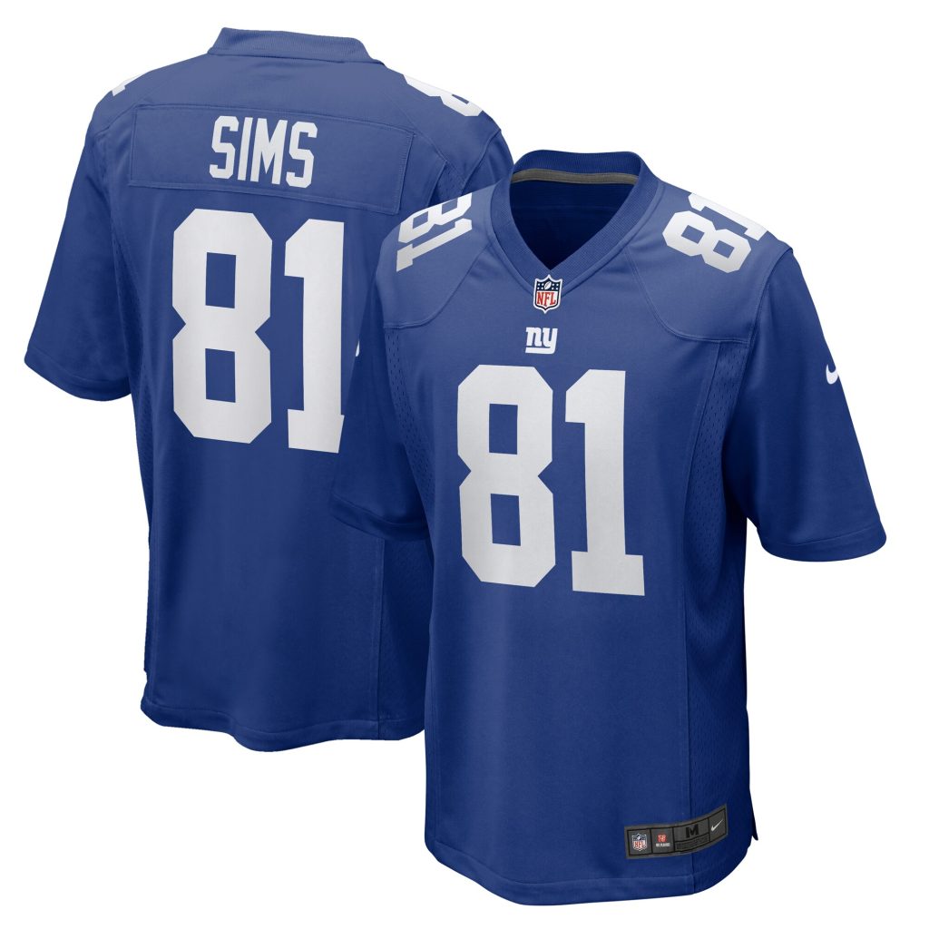 Cam Sims New York Giants Nike Team Game Jersey -  Royal