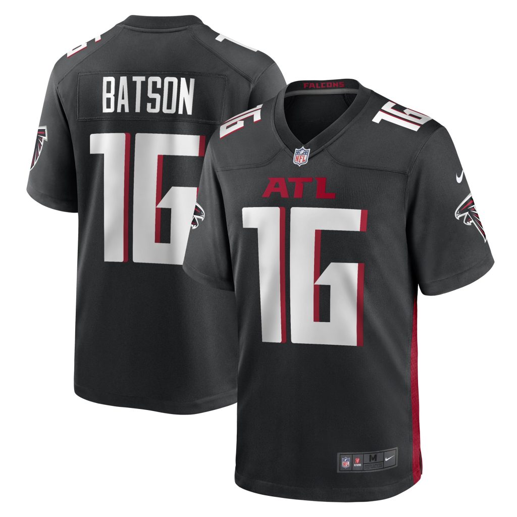 Men's Atlanta Falcons Cameron Batson Nike Black Game Player Jersey