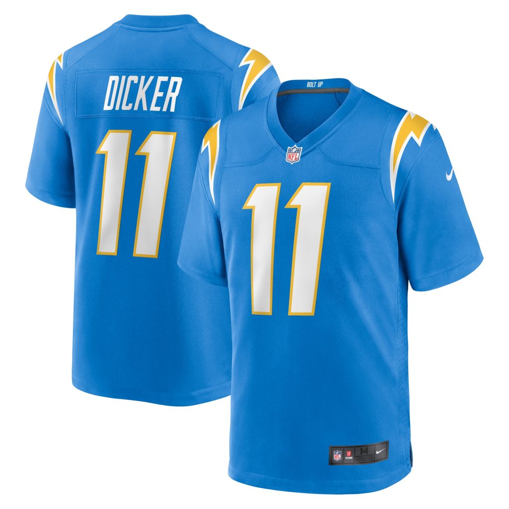 Men's Los Angeles Chargers Cameron Dicker Nike Powder Blue Game Jersey