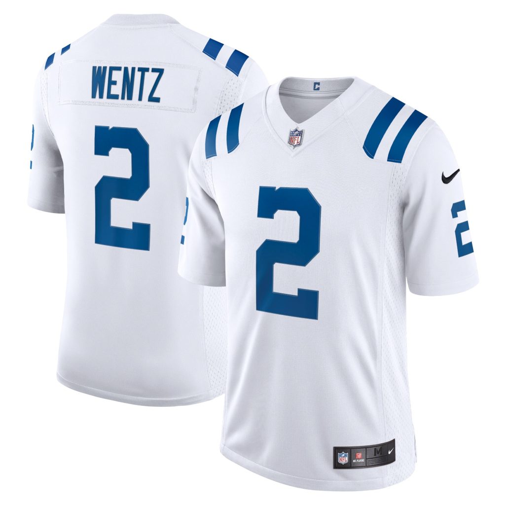Men's Indianapolis Colts Carson Wentz Nike White Vapor Limited Jersey