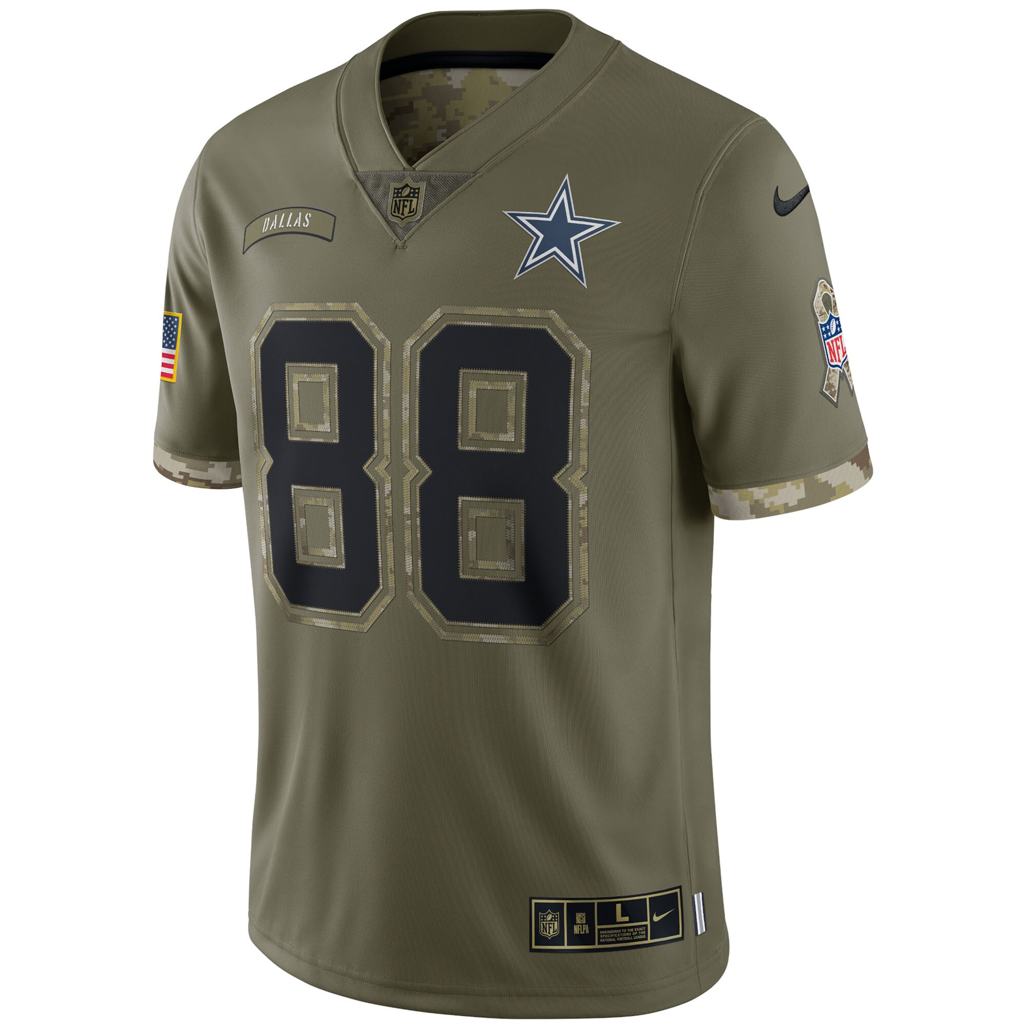 Men's Dallas Cowboys Nike Olive 2022 Salute To Service Limited Jersey