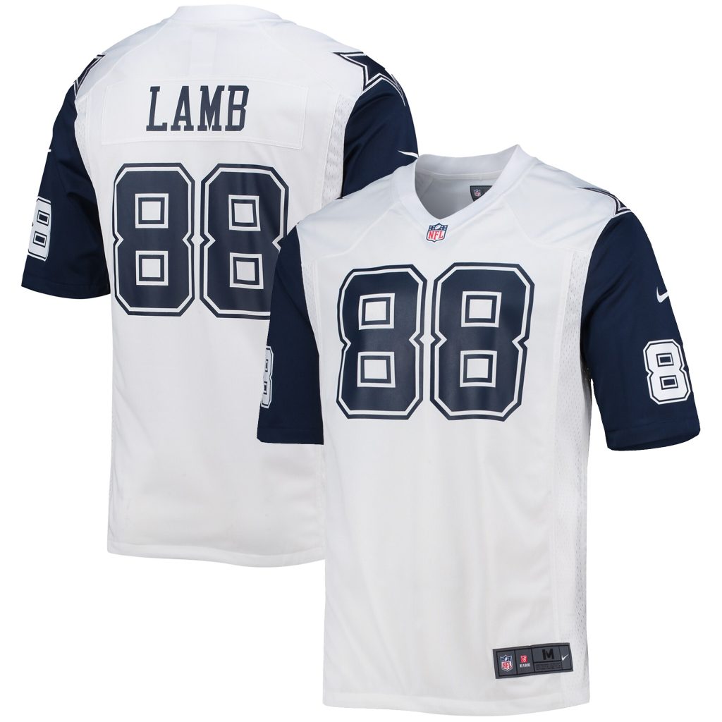 Men's Dallas Cowboys CeeDee Lamb Nike White Alternate Game Jersey