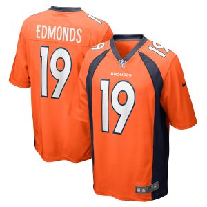 Men's Denver Broncos Chase Edmonds Nike Orange Game Player Jersey