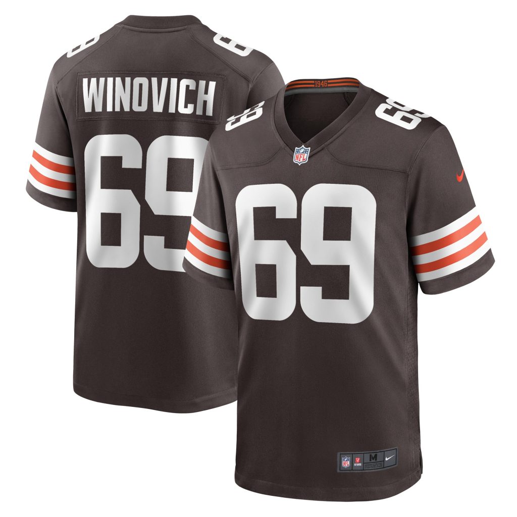 Men's Cleveland Browns Chase Winovich Nike Brown Game Jersey