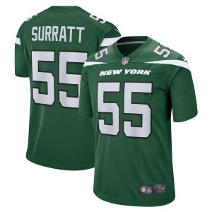 Men's New York Jets Chazz Surratt Nike Gotham Green Game Player Jersey