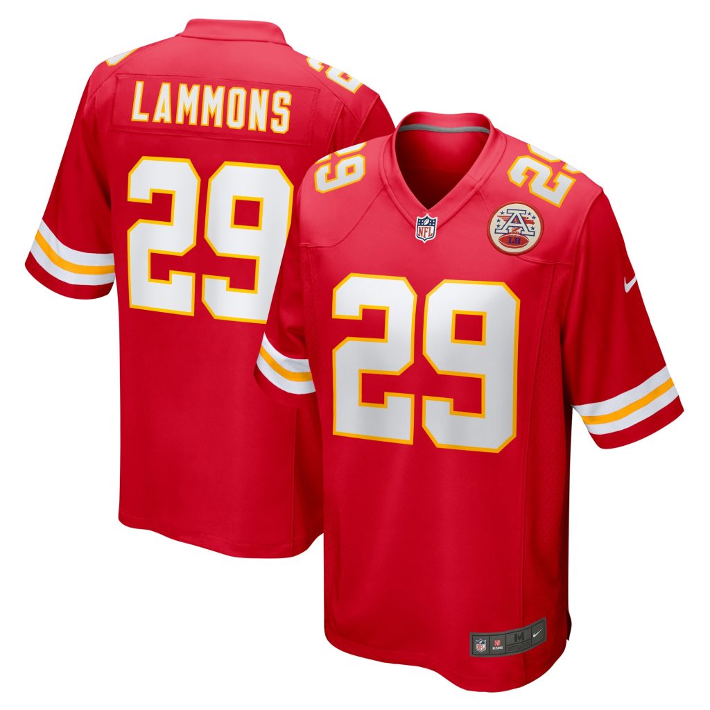 Men's Kansas City Chiefs Chris Lammons Nike Red Team Game Player Jersey