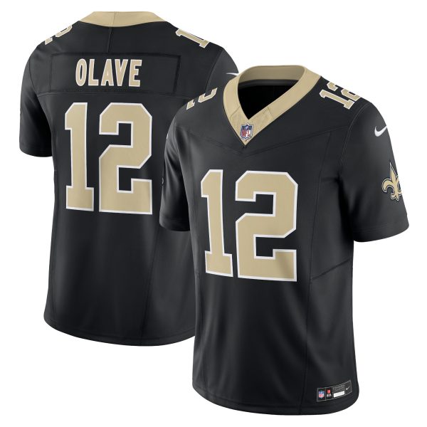 Men's New Orleans Saints Chris Olave Nike Black Vapor F.U.S.E. Limited Jersey