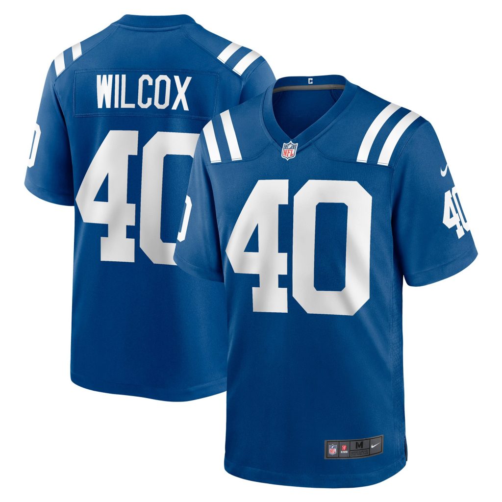 Men's Indianapolis Colts Chris Wilcox Nike Royal Game Jersey