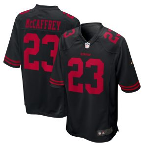 Men's San Francisco 49ers Christian McCaffrey Nike Black Fashion Game Jersey