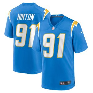 Men's Los Angeles Chargers Christopher Hinton Nike Powder Blue Home Game Player Jersey
