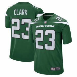 Men's New York Jets Chuck Clark Nike Gotham Green Team Game Jersey