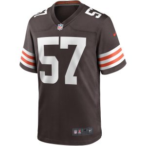 Men's Cleveland Browns Clay Matthews Nike Brown Game Retired Player Jersey
