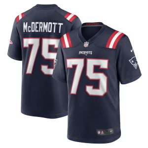 Men's New England Patriots Conor McDermott Nike Navy Home Game Player Jersey