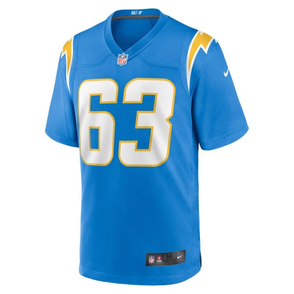 Men's Los Angeles Chargers Corey Linsley Nike Powder Blue Game Player Jersey