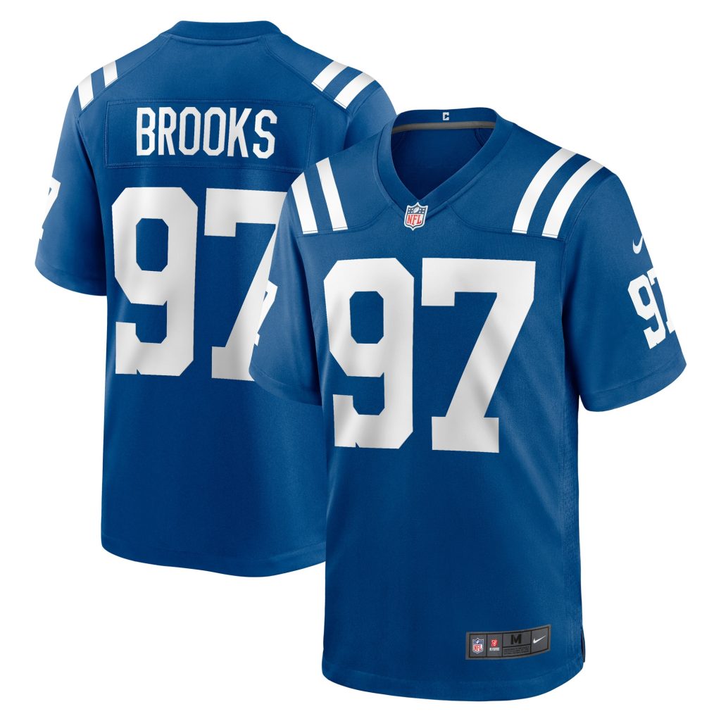 Men's Indianapolis Colts Curtis Brooks Nike Royal Player Game Jersey