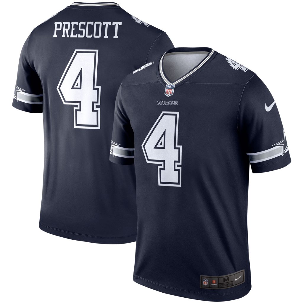 Men's Dallas Cowboys Dak Prescott Nike Navy Legend Player Jersey