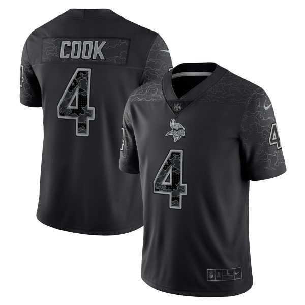 Men's Minnesota Vikings Dalvin Cook Nike Black RFLCTV Limited Jersey