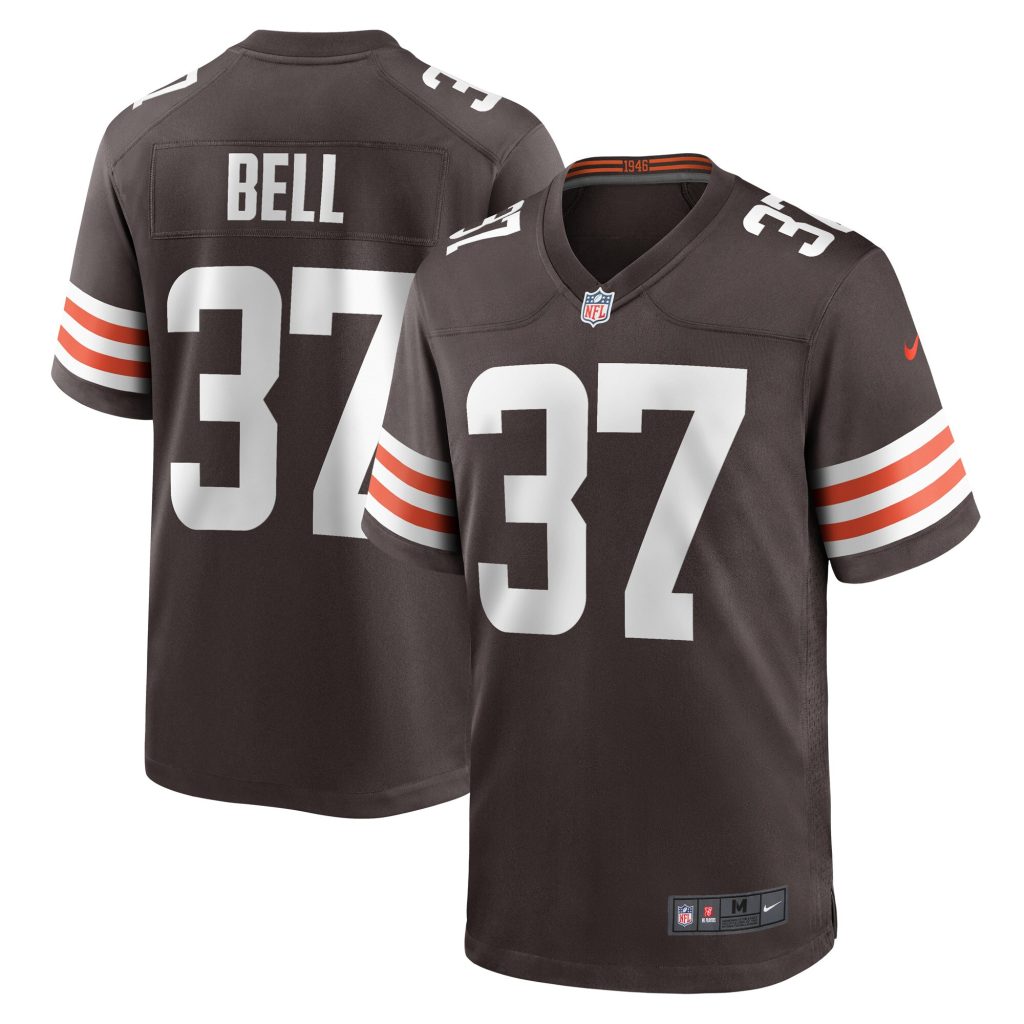 Men's Cleveland Browns D'Anthony Bell Nike Brown Game Player Jersey
