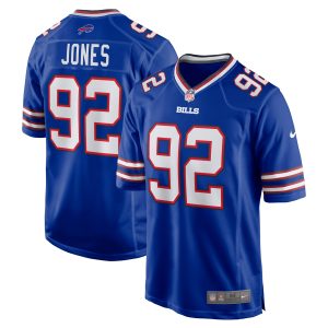Men's Buffalo Bills DaQuan Jones Nike Royal Game Player Jersey